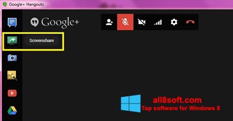 ภาพหน้าจอ Hangouts สำหรับ Windows 8