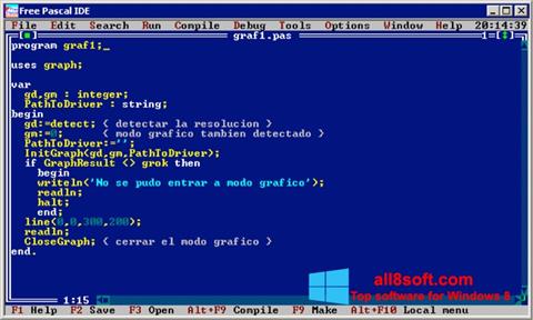 ภาพหน้าจอ Free Pascal สำหรับ Windows 8