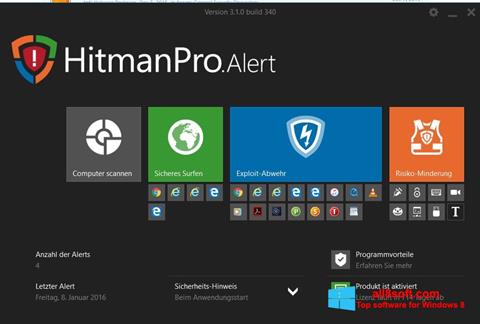 ภาพหน้าจอ HitmanPro สำหรับ Windows 8