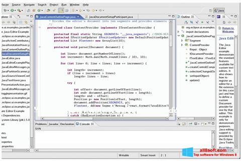 ภาพหน้าจอ Java Development Kit สำหรับ Windows 8
