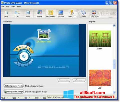 ภาพหน้าจอ DVD Maker สำหรับ Windows 8