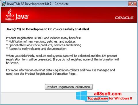 ภาพหน้าจอ Java สำหรับ Windows 8