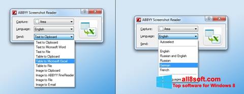 ภาพหน้าจอ ABBYY Screenshot Reader สำหรับ Windows 8