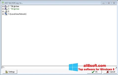 ภาพหน้าจอ KillCopy สำหรับ Windows 8