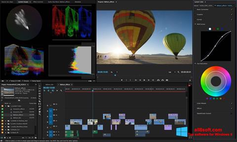 ภาพหน้าจอ Adobe Premiere Pro สำหรับ Windows 8