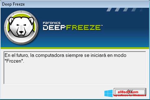 ภาพหน้าจอ Deep Freeze สำหรับ Windows 8
