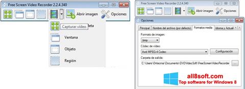 ภาพหน้าจอ Free Screen Video Recorder สำหรับ Windows 8