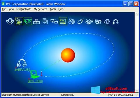 ภาพหน้าจอ BlueSoleil สำหรับ Windows 8