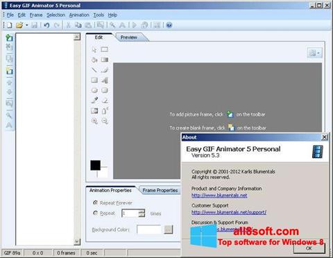 ภาพหน้าจอ Easy GIF Animator สำหรับ Windows 8