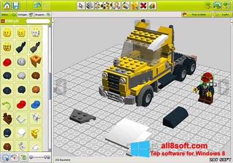 ภาพหน้าจอ LEGO Digital Designer สำหรับ Windows 8