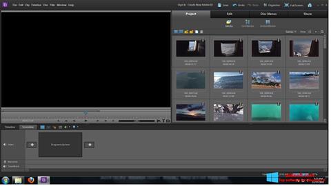 ภาพหน้าจอ Adobe Premiere Elements สำหรับ Windows 8