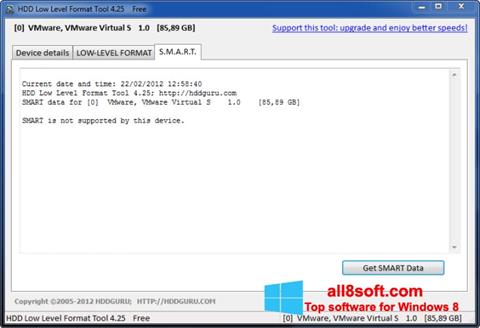 ภาพหน้าจอ HDD Low Level Format Tool สำหรับ Windows 8