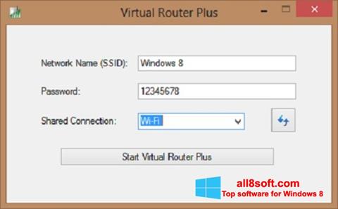 ภาพหน้าจอ Virtual Router Plus สำหรับ Windows 8