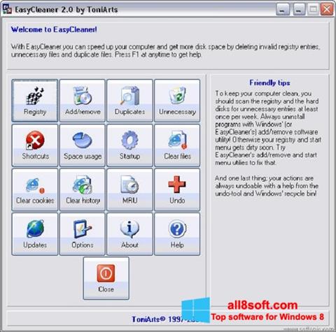 ภาพหน้าจอ EasyCleaner สำหรับ Windows 8