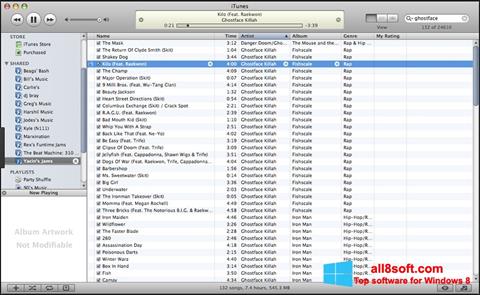 ภาพหน้าจอ iTunes สำหรับ Windows 8