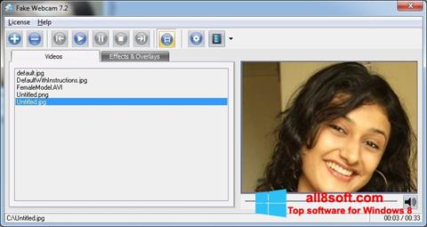 ภาพหน้าจอ Fake Webcam สำหรับ Windows 8