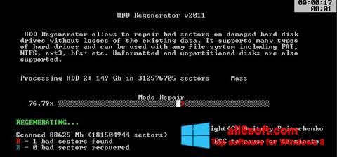 ภาพหน้าจอ HDD Regenerator สำหรับ Windows 8