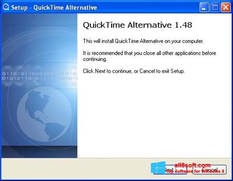 ภาพหน้าจอ QuickTime Alternative สำหรับ Windows 8